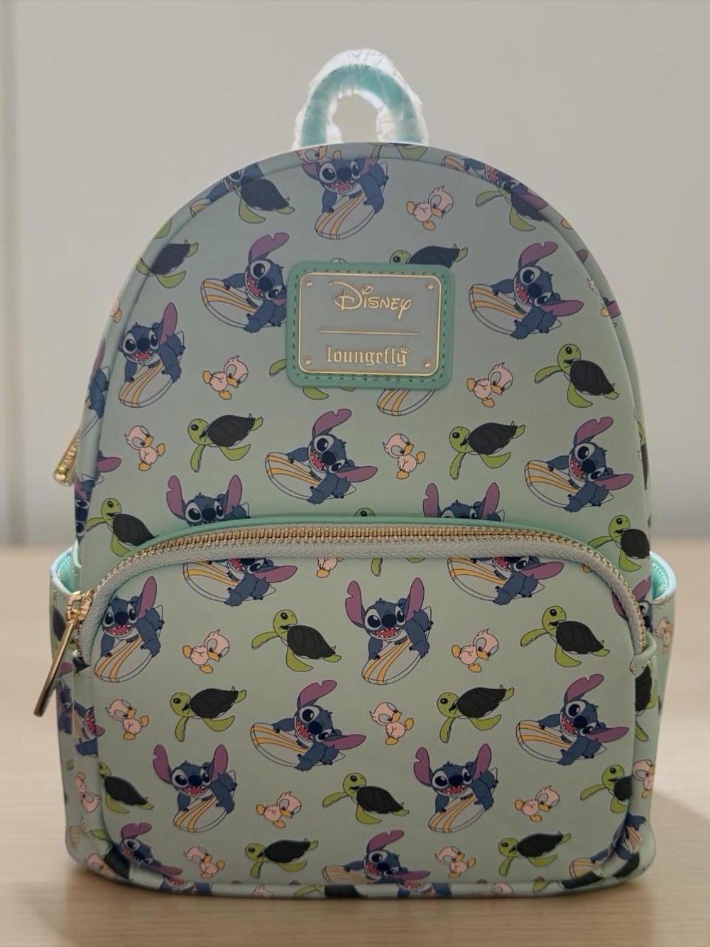 Disney Loungefly Mint Stitch & Friends Mini Backpack